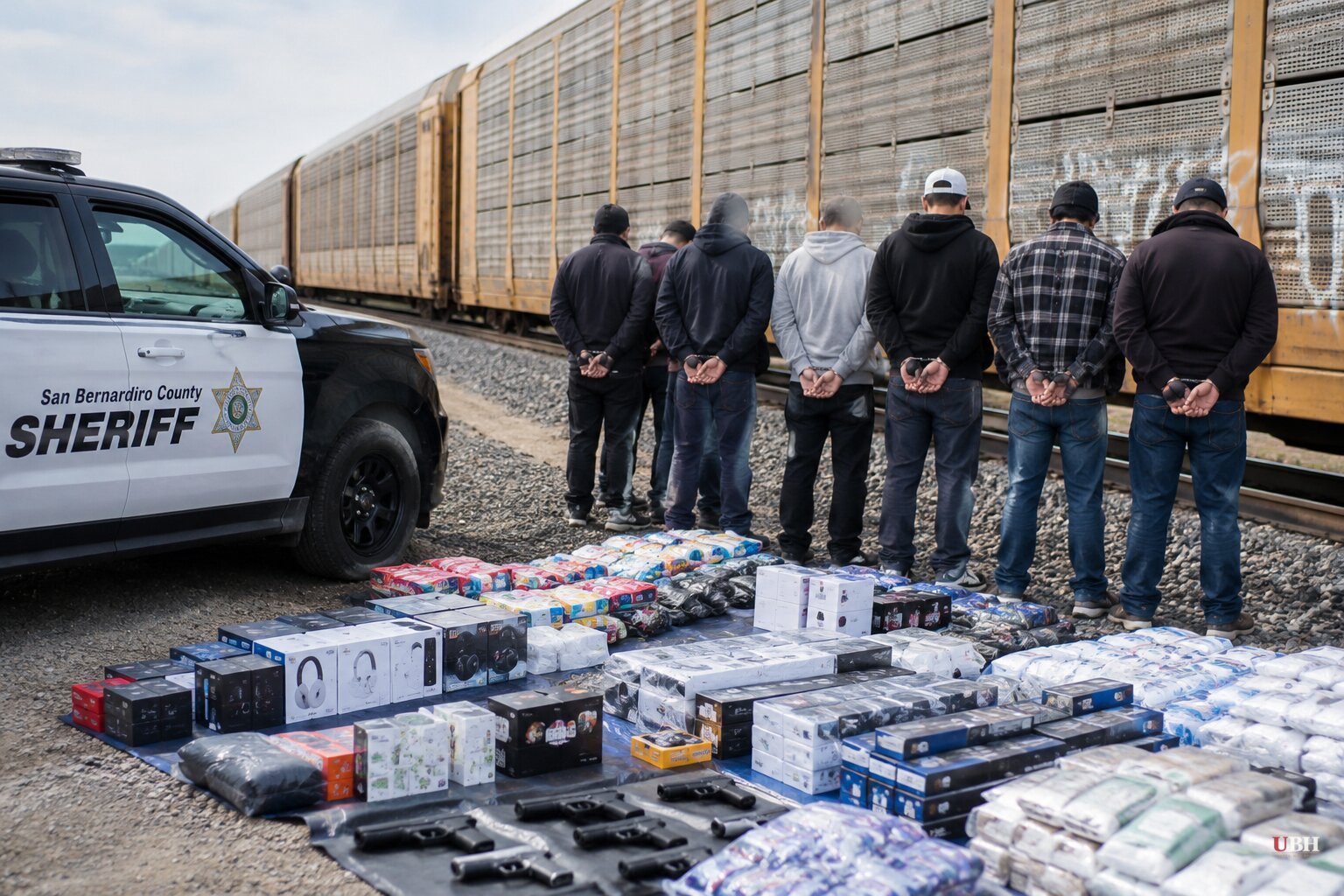 San Bernardino Sheriff Arrests 9 Men, Alleges Sinaloa Cartel Ties in BNSF Train Cargo Thefts