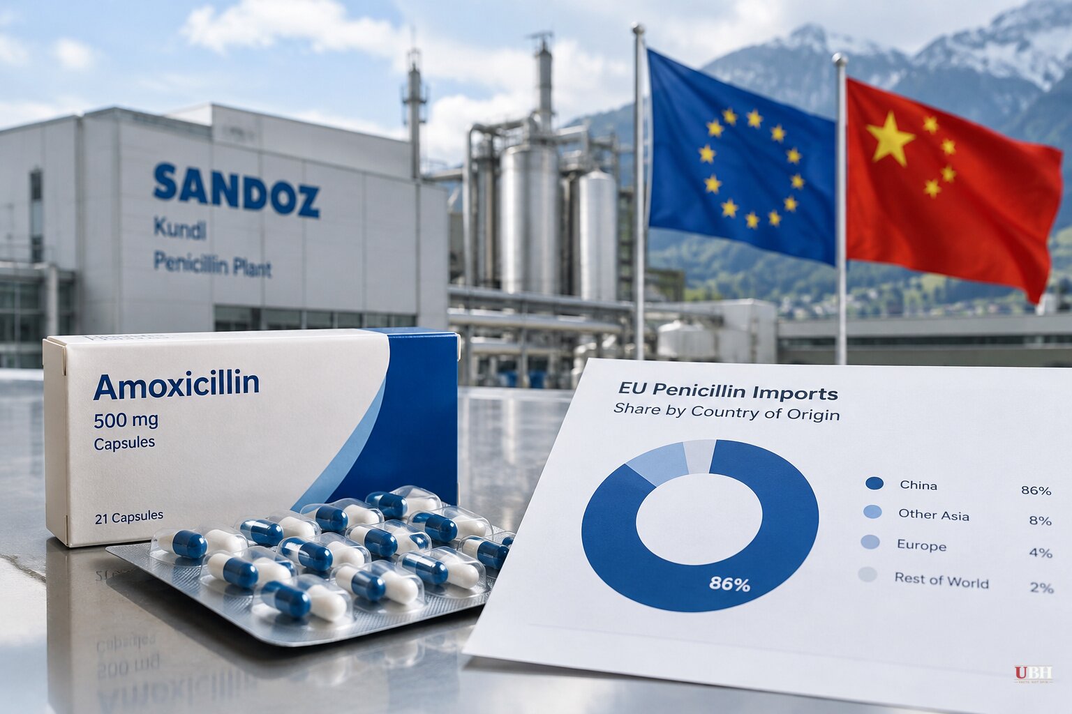 Sandoz Asks EU for Anti-Dumping Probe as China Supplies 86% of Bloc's Penicillin Imports