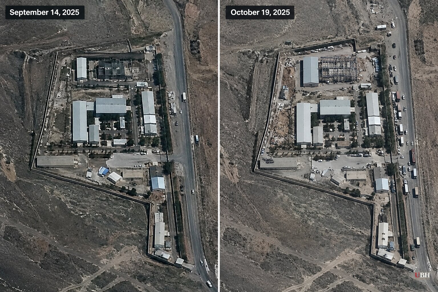 Satellite Images Show Vehicle Traffic and New Construction at Iranian Site Israel Struck in March
