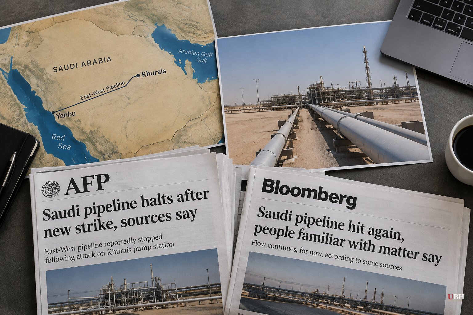 Saudi Oil Pipeline Reportedly Hit Again, AFP and Bloomberg Give Conflicting Accounts as Houthi Advance Threatens Red Sea Chokepoint