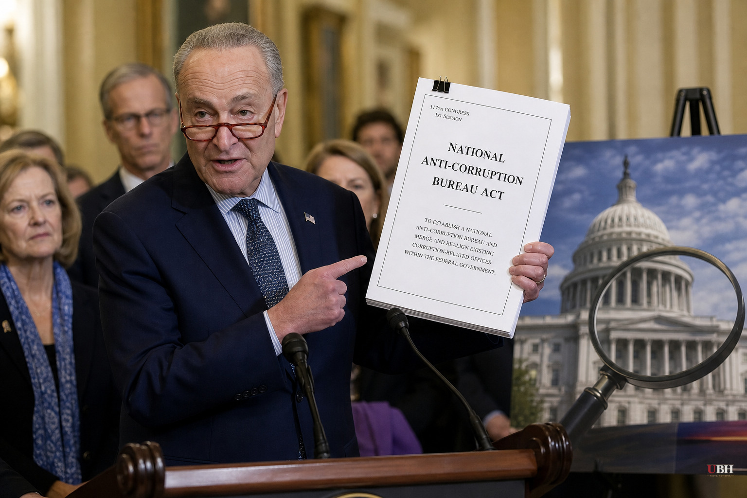 Schumer Proposes New Federal Anti-Corruption Bureau, Cites Trump's $2 Billion in Crypto Earnings