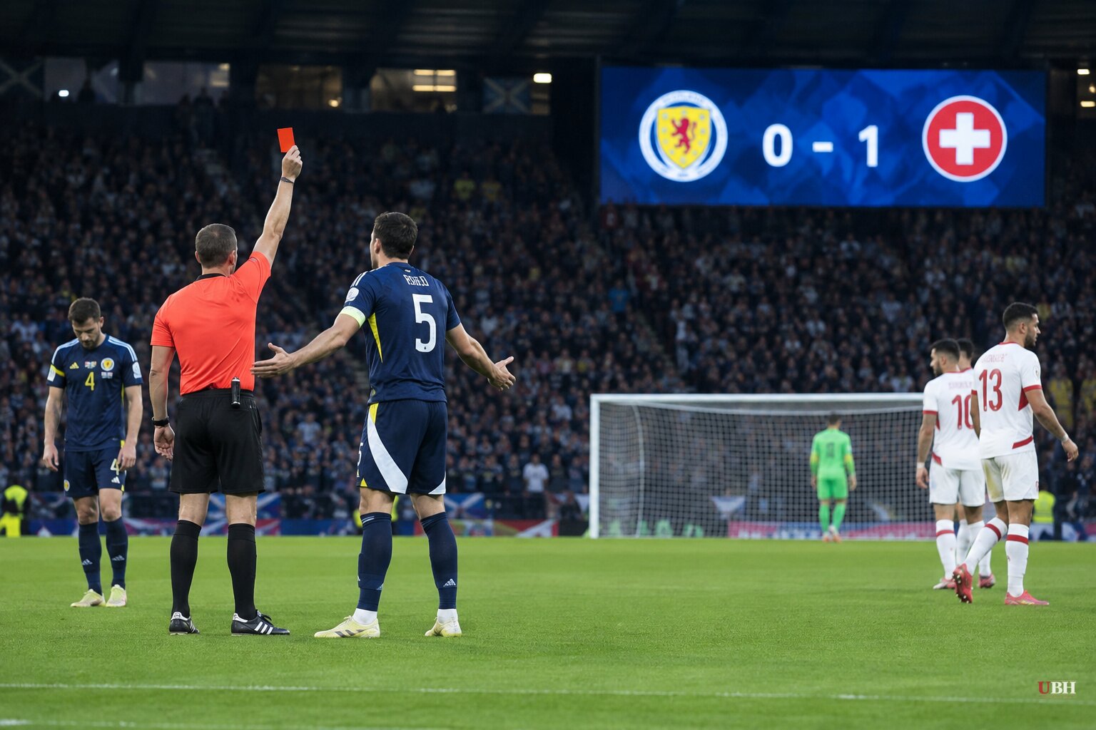 Scotland Loses to Switzerland at Hampden as Red Card and Scoreless Streak Extend to Four Games