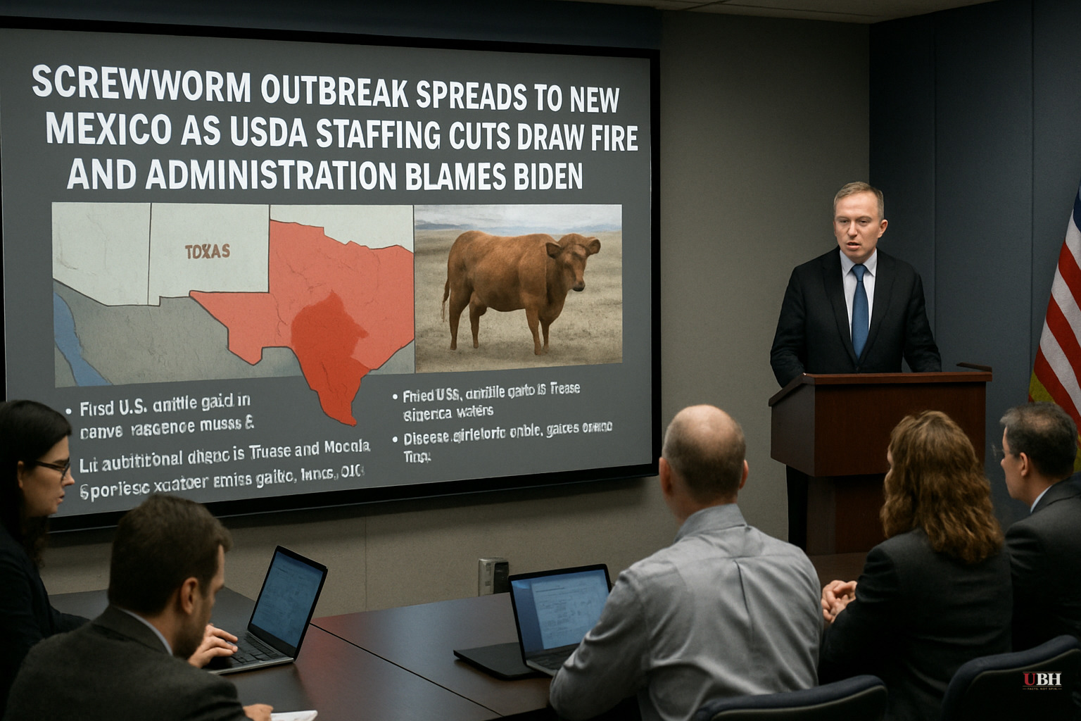 Screwworm Outbreak Spreads to New Mexico as USDA Staffing Cuts Draw Fire and Administration Blames Biden