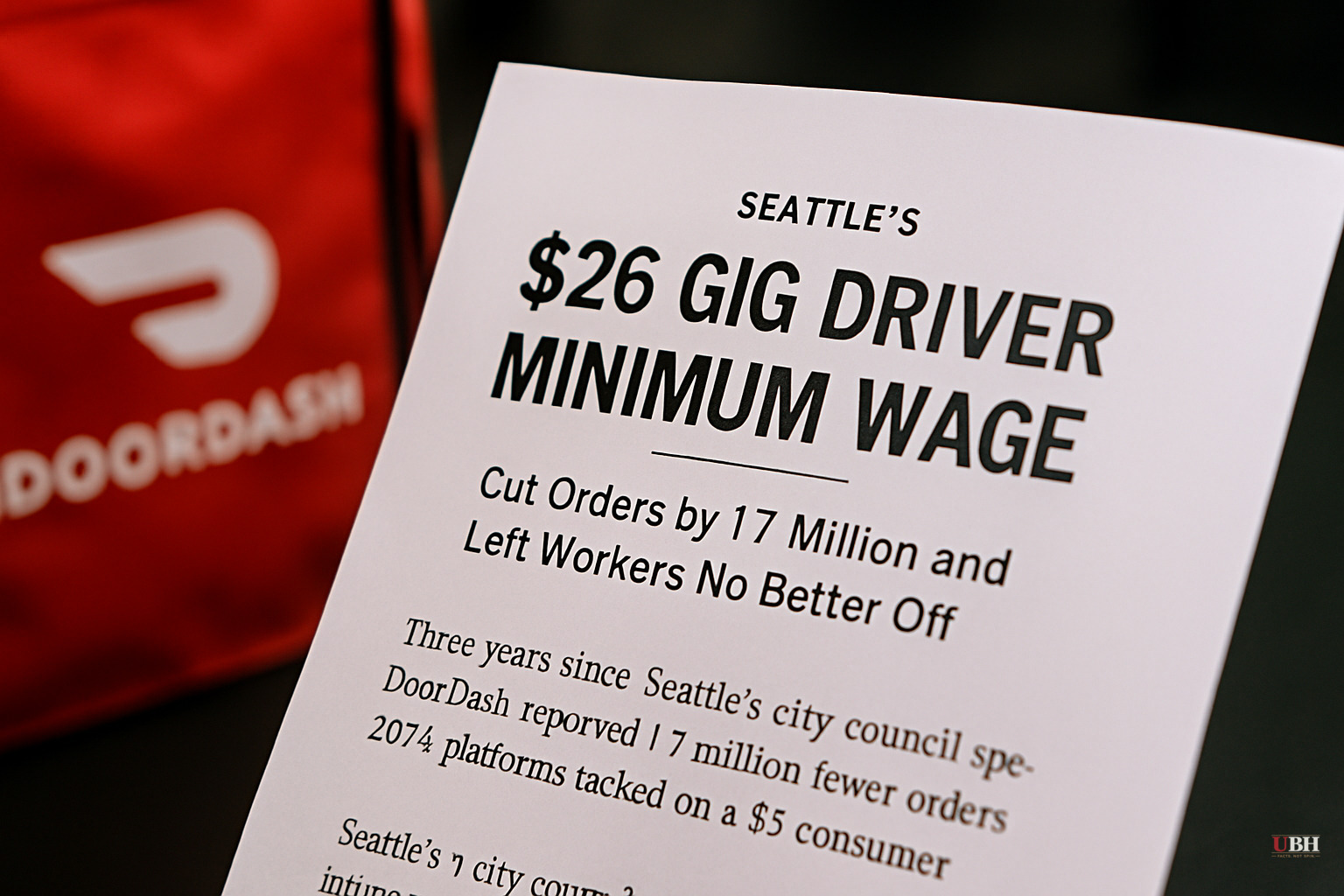 Seattle's $26 Gig Driver Minimum Wage Cut Orders by 1.7 Million and Left Workers No Better Off