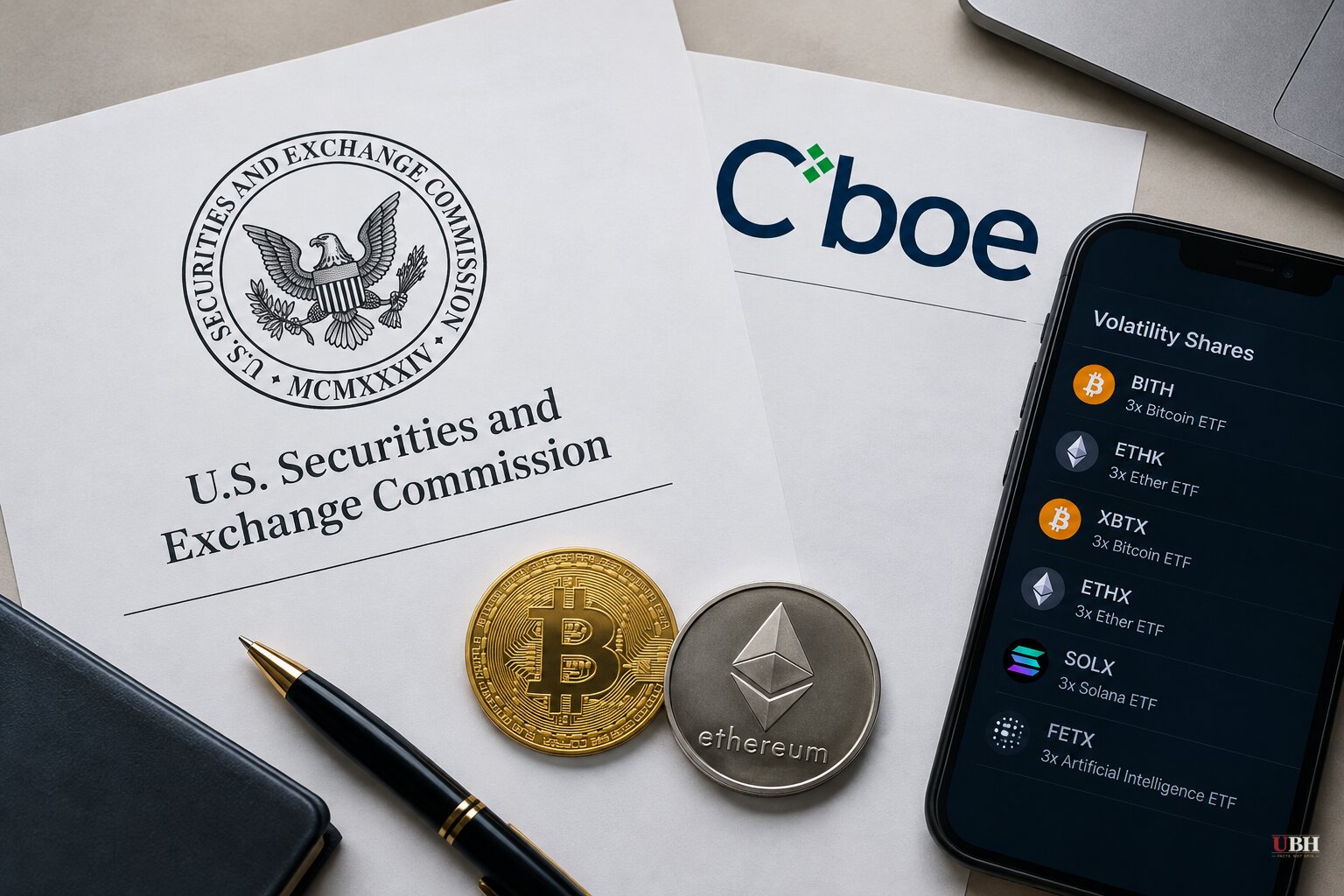 SEC Approves Cboe Listing Rule for Volatility Shares' 3x Bitcoin and Ether Products, but Trading Awaits Registration