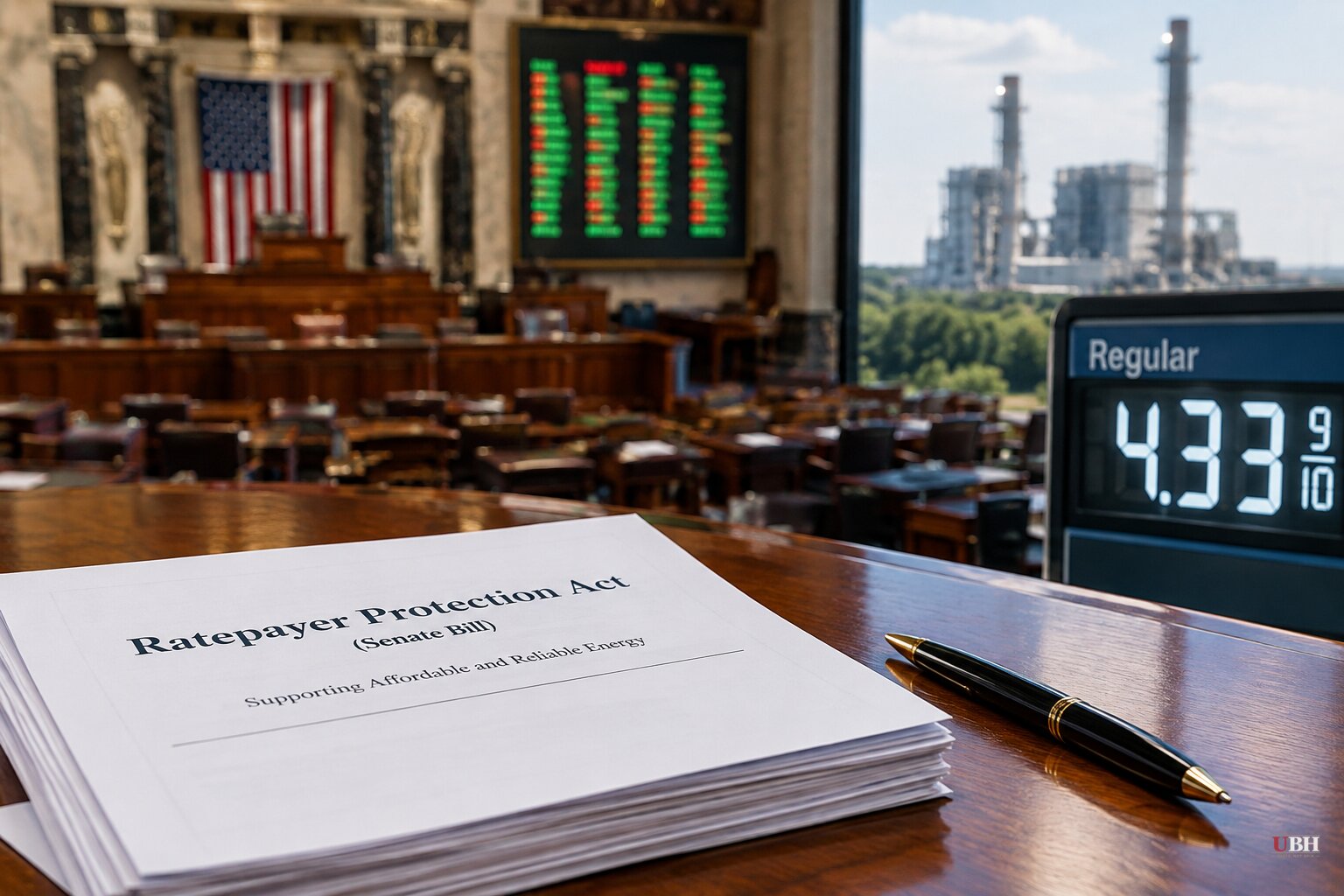 Senate Blocks Data Center Ratepayer Bill 57-43 as Gas Averages $4.33 Heading Into Midterms