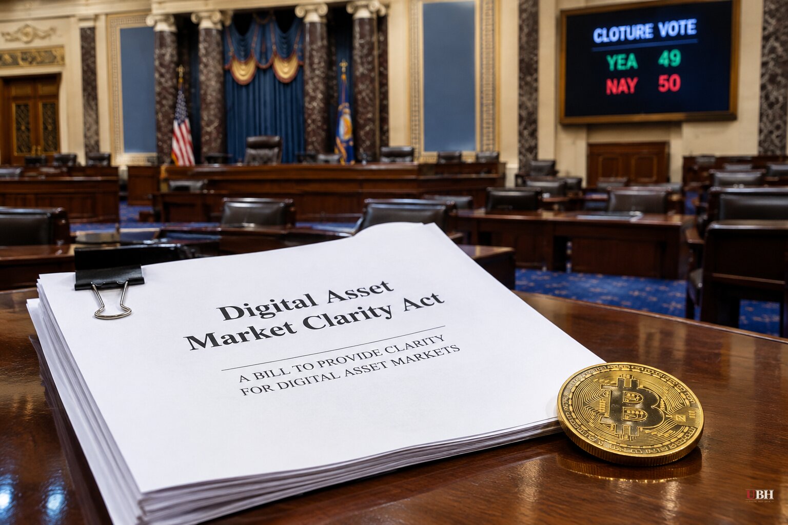 Senate Blocks Trump-Backed Crypto Bill, 49-50, Over Ethics Concerns From Both Parties