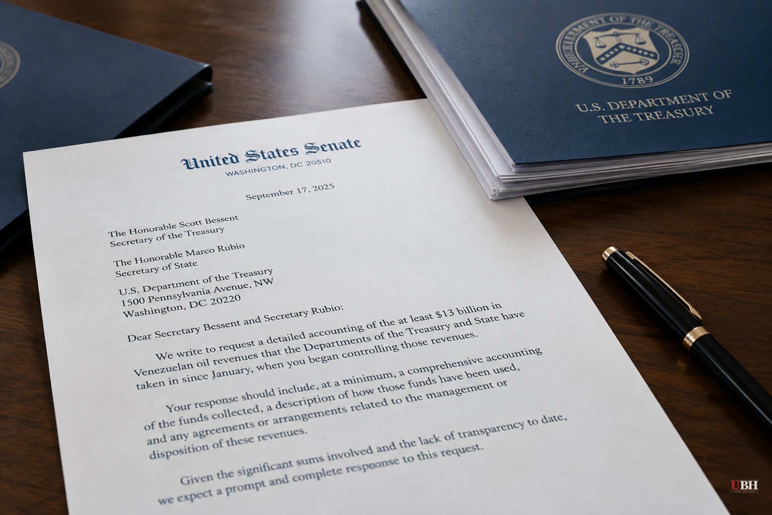 Senate Democrats Demand Accounting of $13 Billion in Venezuelan Oil Money Trump Team Refuses to Detail
