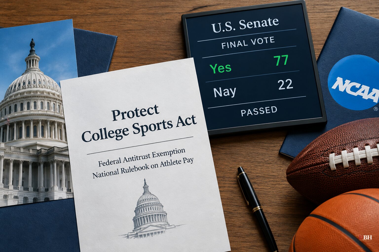 Senate Passes Protect College Sports Act 77-22, Bill Now Stalls Until the House Returns After Midterms