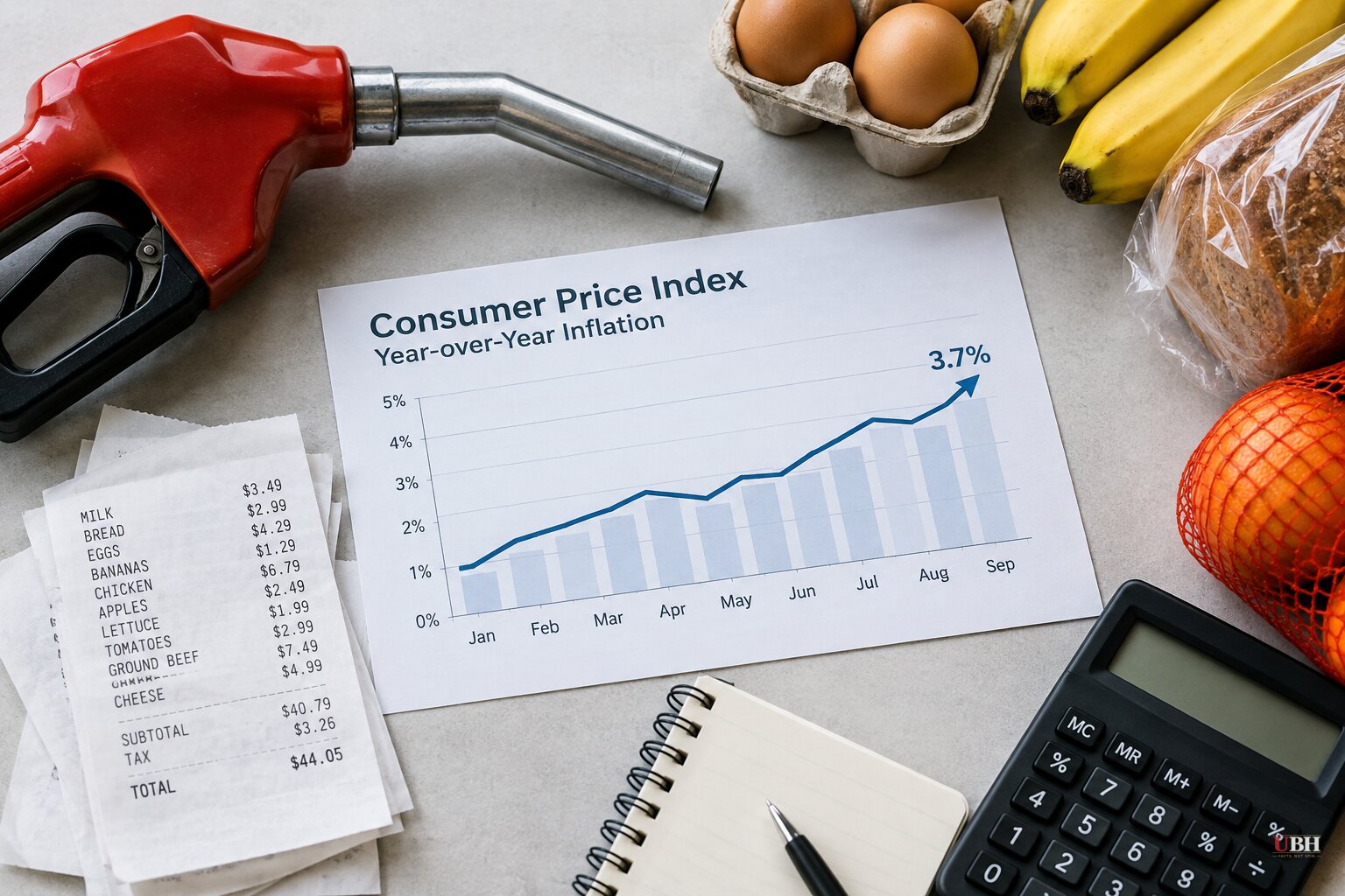 September Consumer Prices Rose 0.6%, Annual Inflation Hits 3.7% as Gasoline Jumps 9%