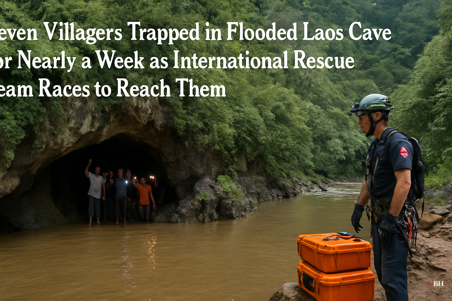 Seven Villagers Trapped in Flooded Laos Cave for Nearly a Week as International Rescue Team Races to Reach Them