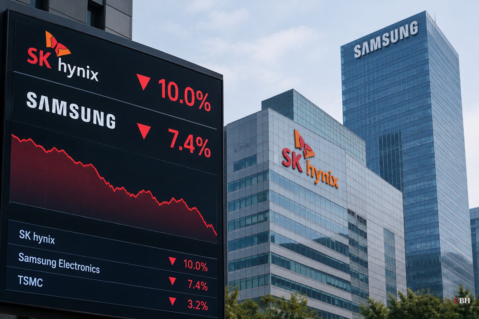 SK Hynix Falls 10%, Samsung 7.4% After China's CXMT Says It Will Ship 4F² Memory by Year-End