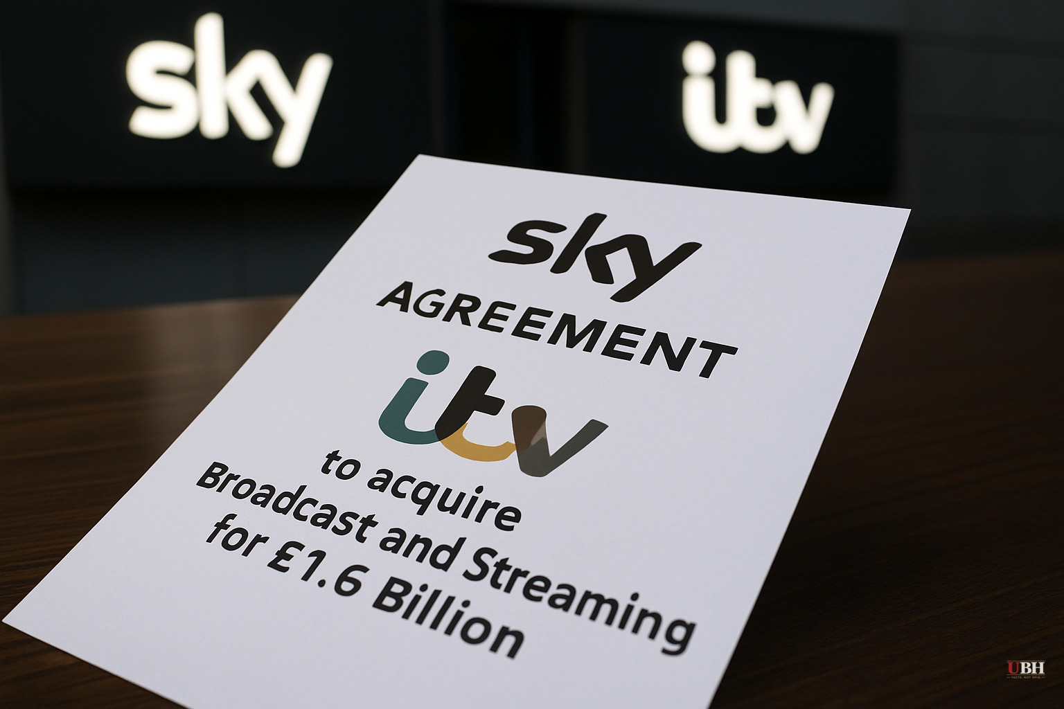 Sky Agrees to Buy ITV's Broadcast and Streaming Unit for £1.6 Billion, Ending 70 Years of ITV as a Unified Broadcaster