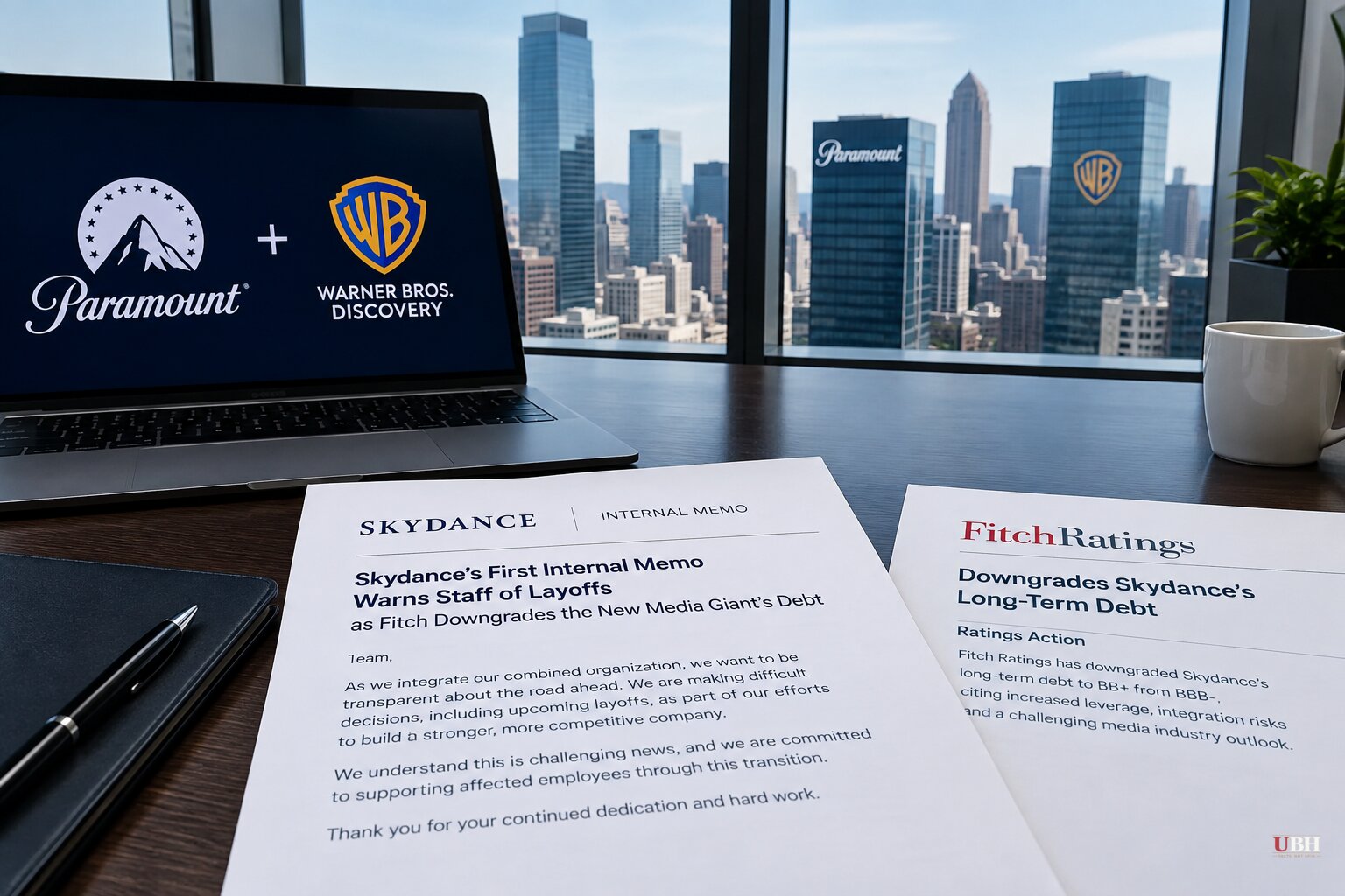 Skydance's First Internal Memo Warns Staff of Layoffs as Fitch Downgrades the New Media Giant's Debt