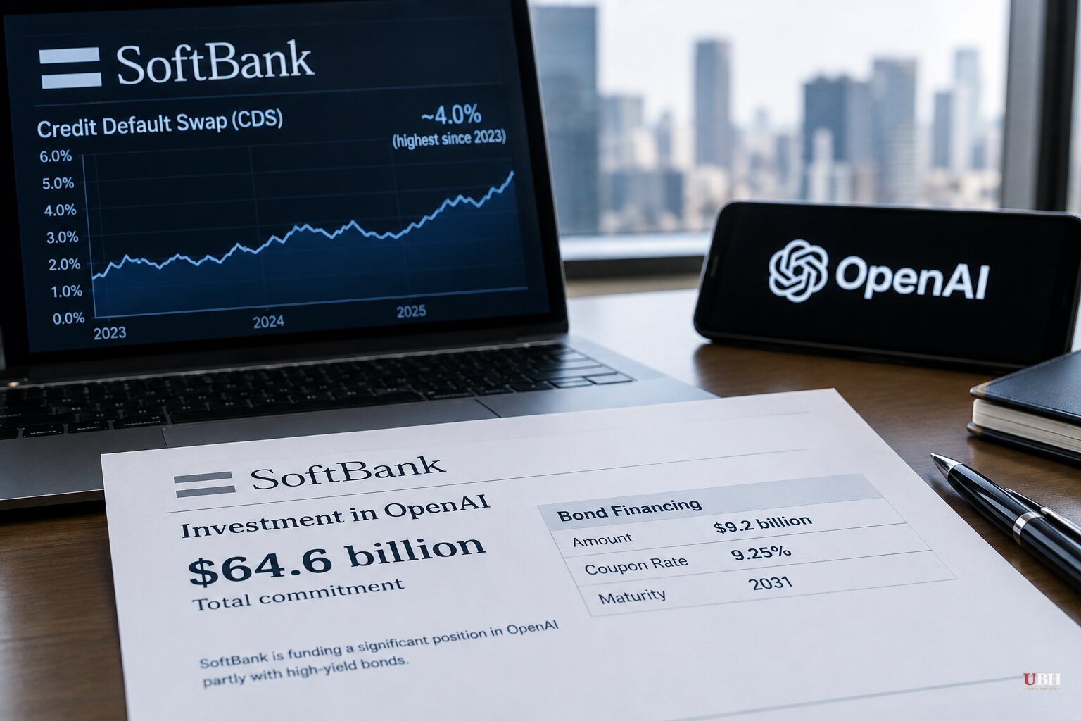 SoftBank Default Insurance Hits Highest Level Since 2023 as OpenAI Commitment Reaches $64.6 Billion