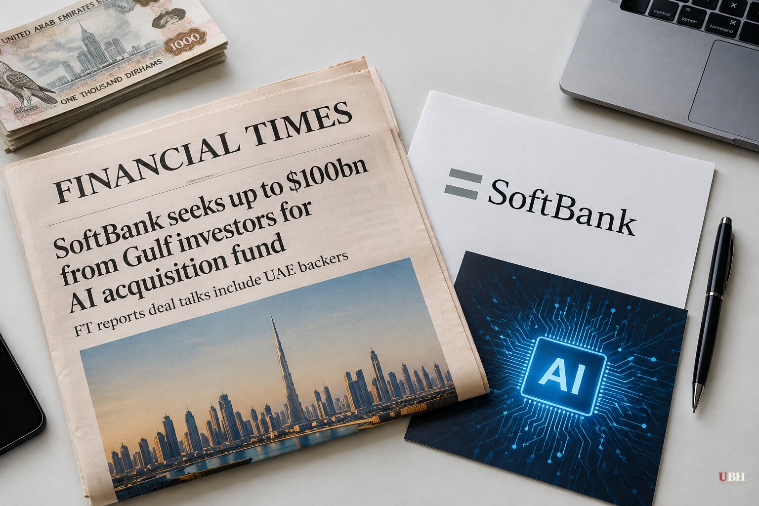 SoftBank Is Seeking Up to $100 Billion From Gulf Investors for an AI Acquisition Fund, FT Reports