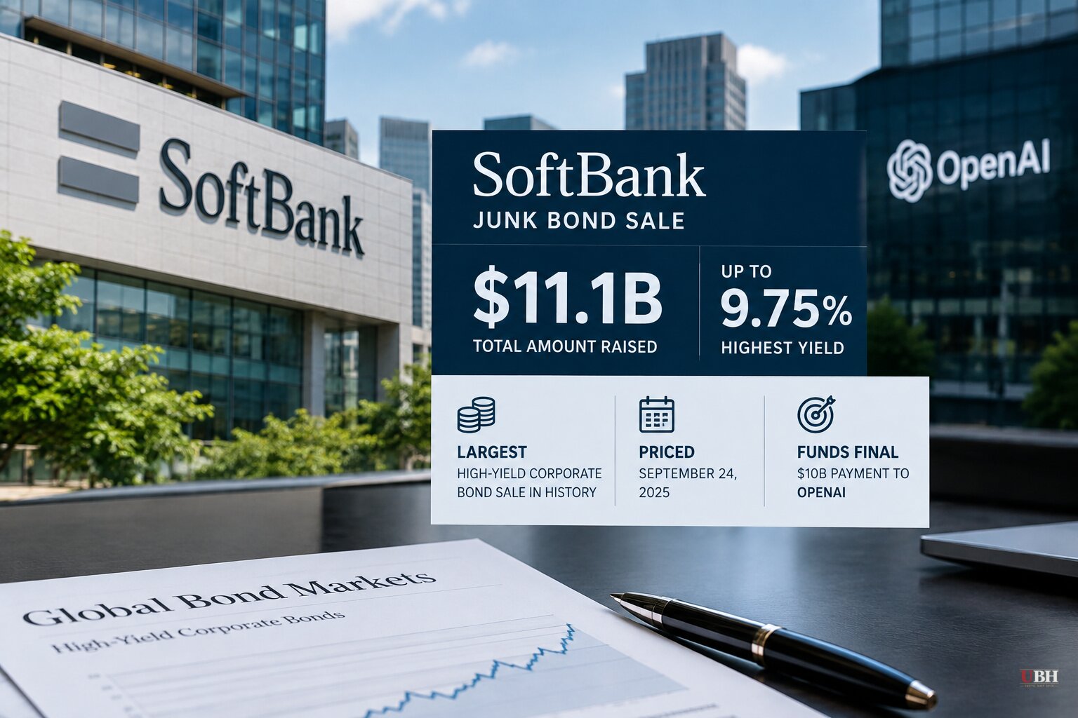SoftBank Prices Record $11.1 Billion Junk Bond Sale at Up to 9.75% to Fund Final OpenAI Payment