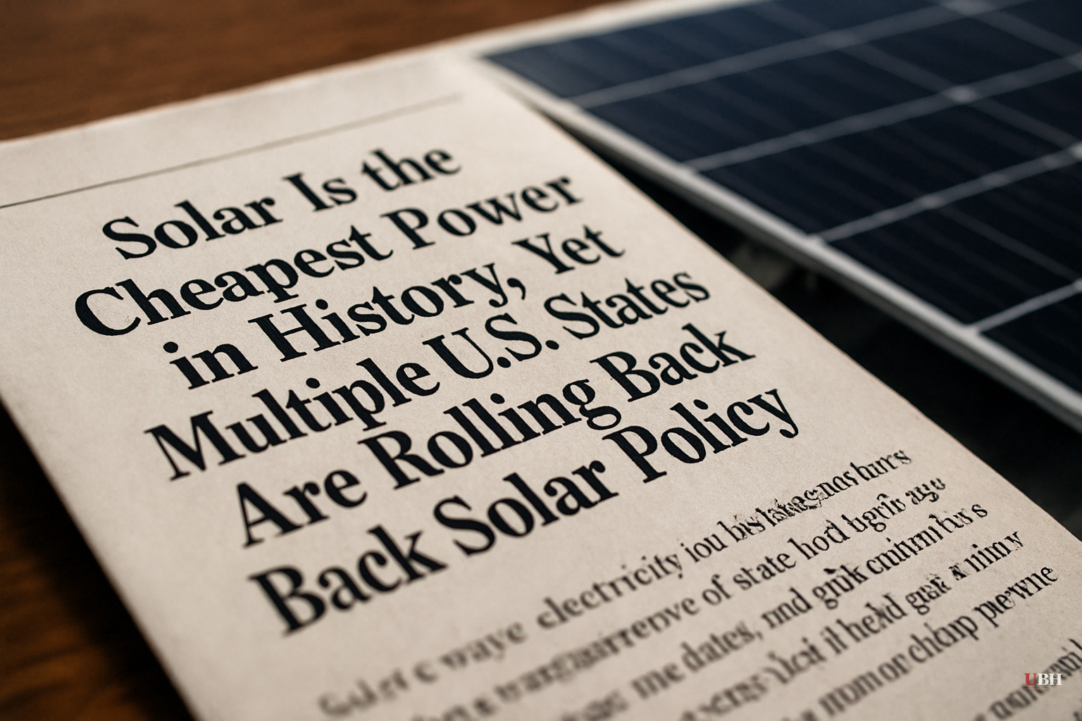 Solar Is the Cheapest Power in History, Yet Multiple U.S. States Are Rolling Back Solar Policy