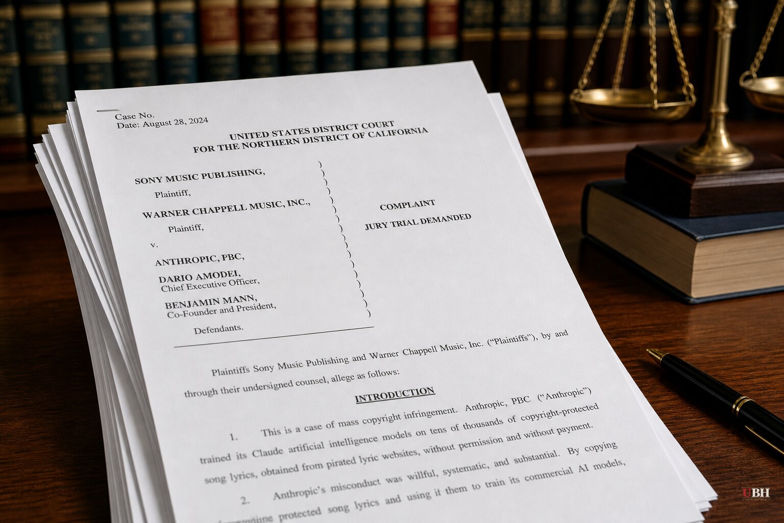 Sony Music and Warner Chappell Sue Anthropic, Seeking Up to $150,000 Per Song Over Claude Training Data