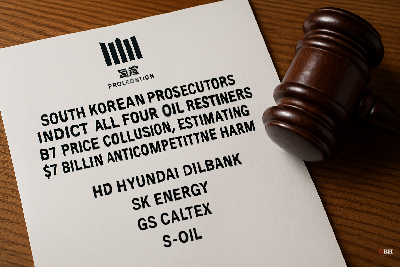 South Korean Prosecutors Indict All Four Oil Refiners for Price Collusion, Estimating $17 Billion in Anticompetitive Harm