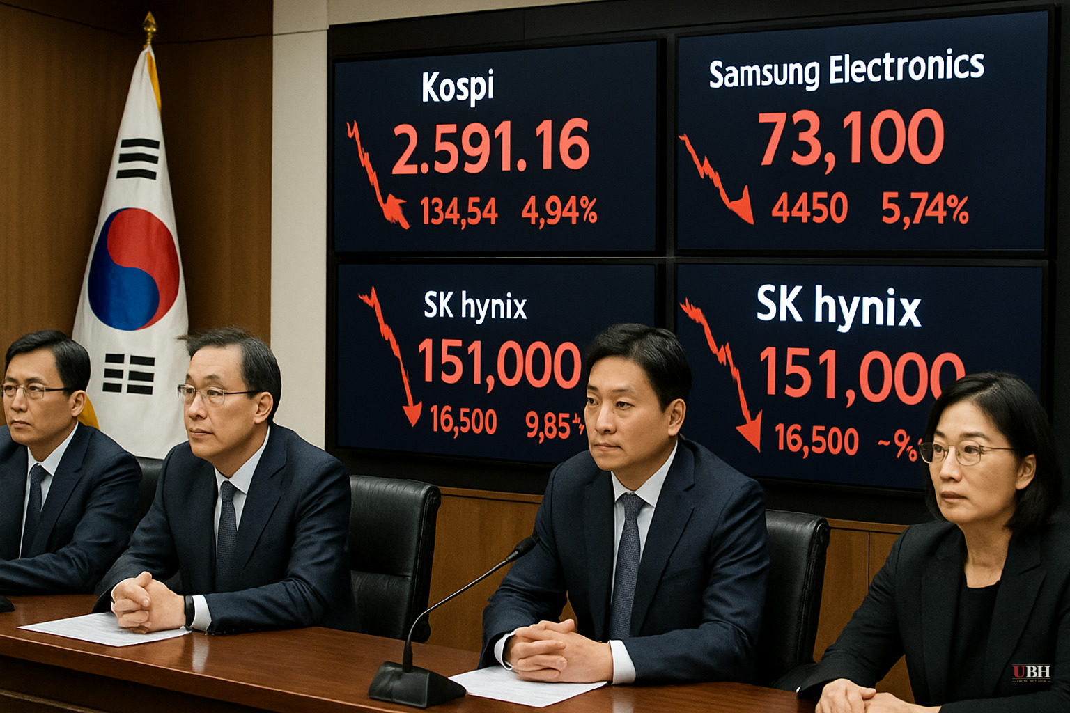 South Korea's 'F4' Regulators to Meet Thursday on Leveraged ETFs After Kospi Drops 5% and SK Hynix Falls 10%