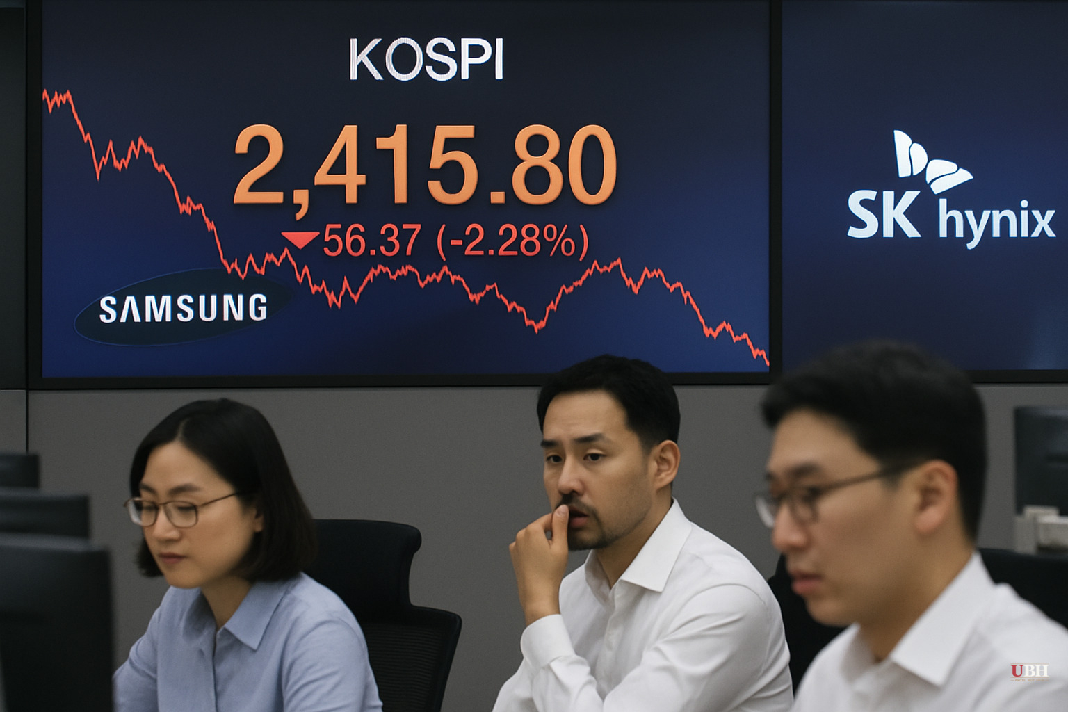South Korea's Kospi Enters Bear Market as Samsung and SK Hynix Slide on Contract and Competition Fears