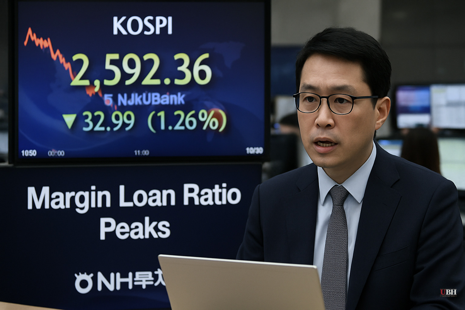 South Korea's Margin Loan Ratio Hit 9.1% on Peak Liquidation Day as KOSPI Forced Sales Near 300 Billion Won