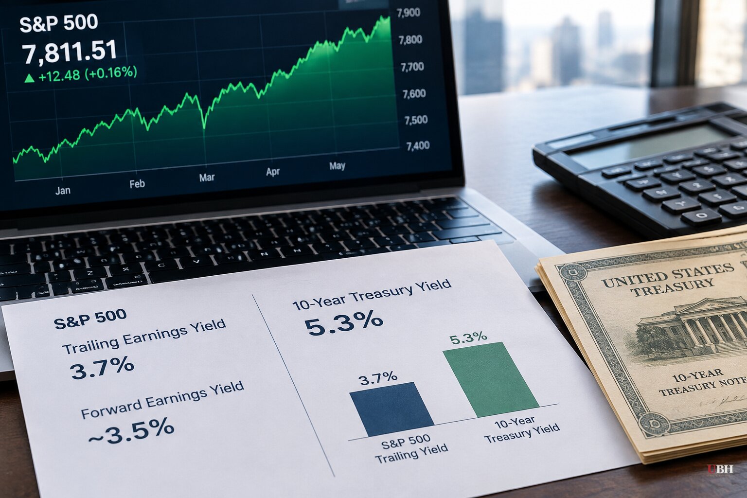 S&P 500 Ends Week Just Shy of Record While Trailing Earnings Yield Sits 1.6 Points Below the 10-Year Treasury