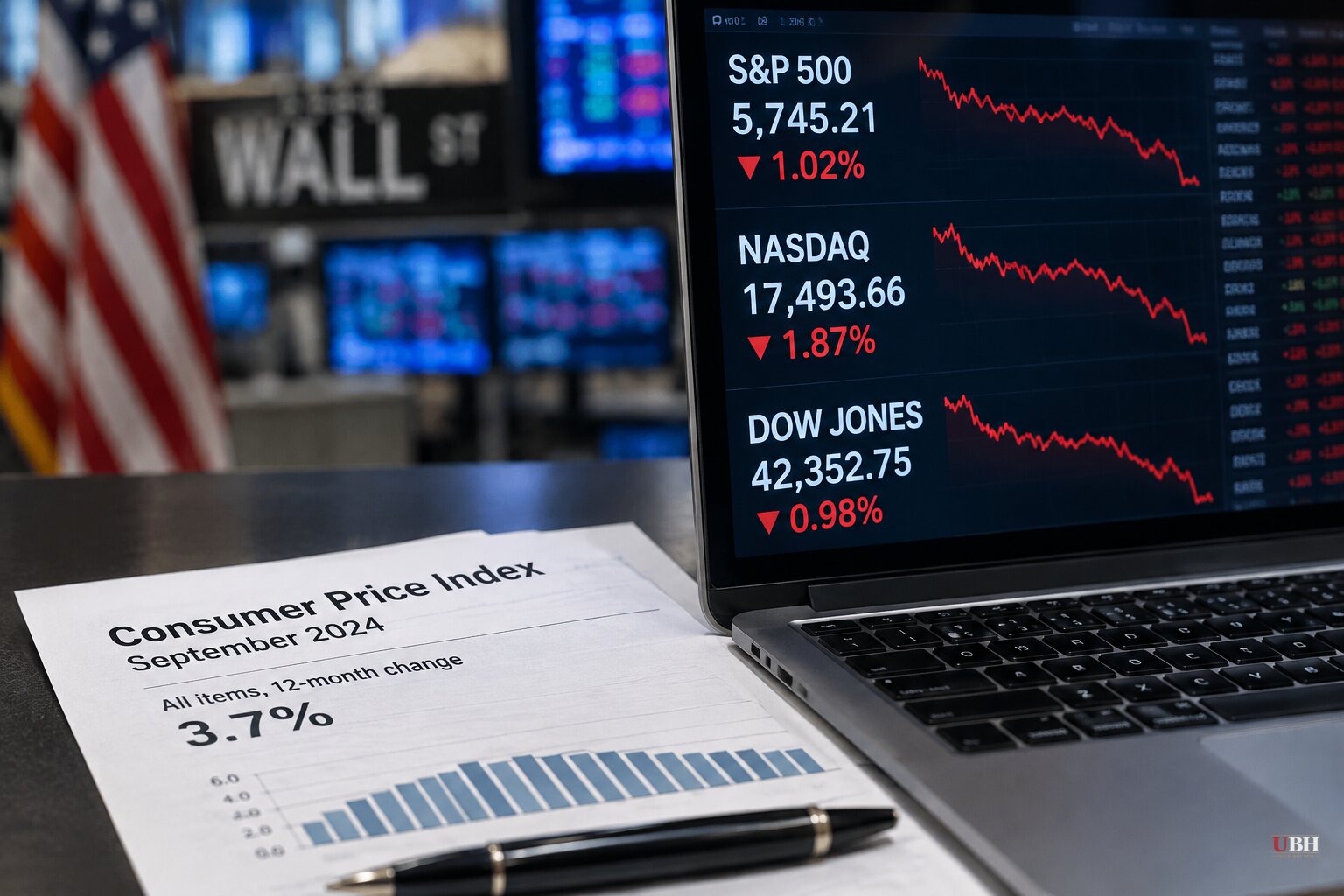 S&P 500 Falls About 1% and Nasdaq Nearly 2% After September CPI, as Rate-Hike Odds Rise