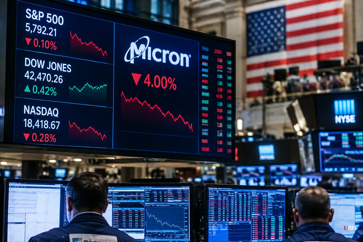 S&P 500 flat, Nasdaq slips as Micron drops 4% on China chip competition; bank earnings and CPI due this week