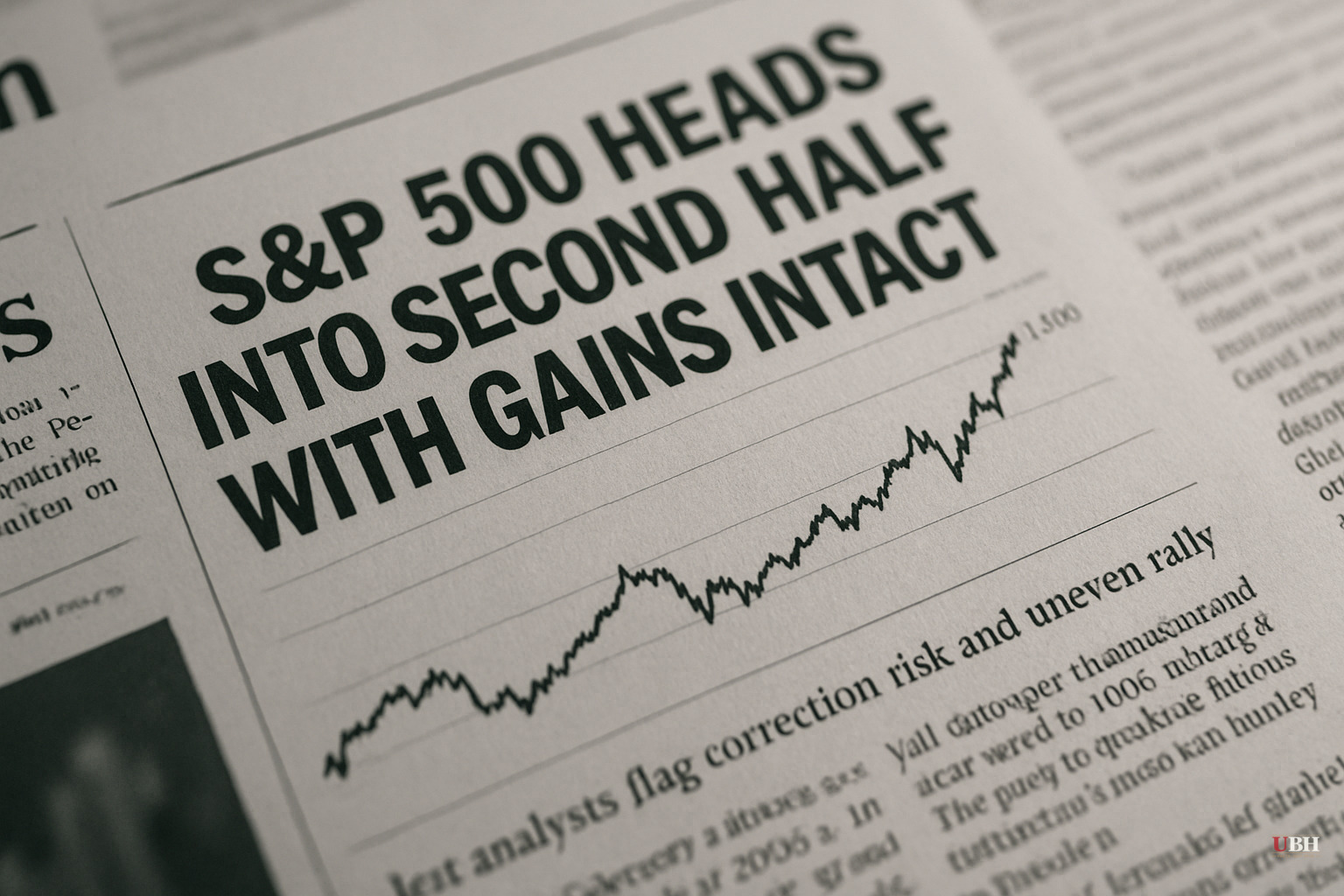 S&P 500 Heads Into Second Half With Gains Intact, but Analysts Flag Correction Risk and Uneven Rally