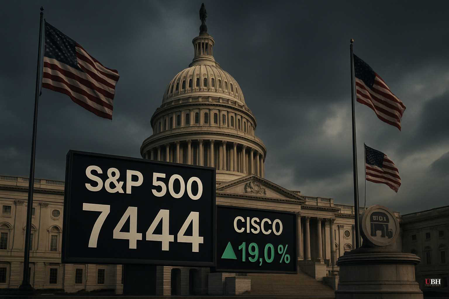 S&P 500 Hits 7,444 — Cisco Surges 19% After Earnings Beat, But Two-Thirds of Stocks Fell Wednesday