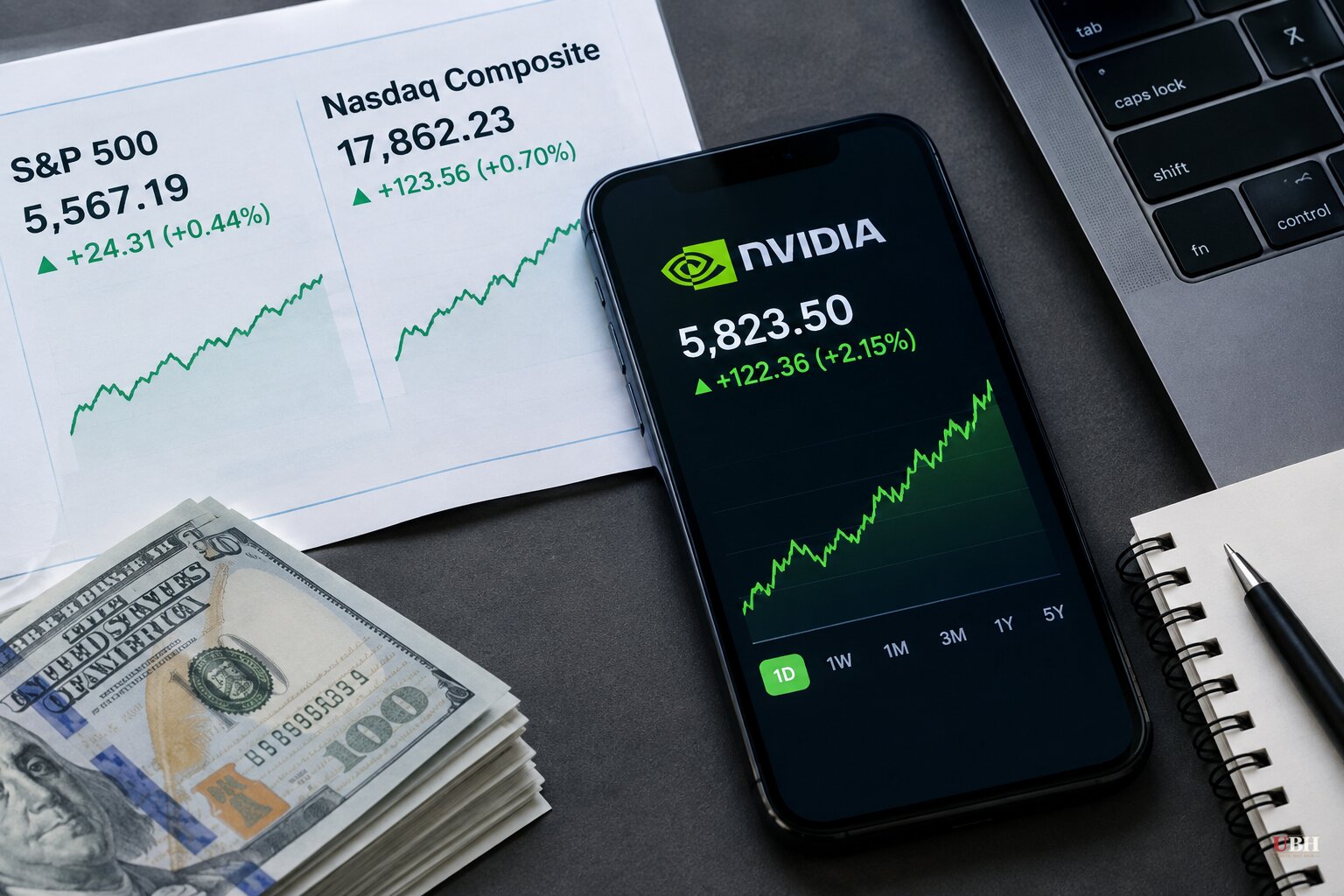 S&P 500 Notches Fourth Straight Record as Nvidia Closes In on $6 Trillion