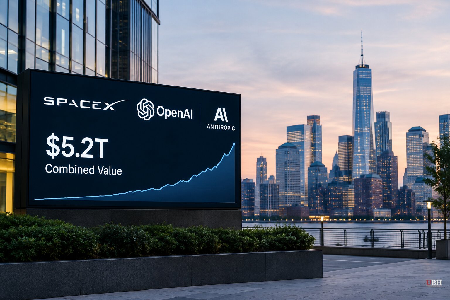 SpaceX, OpenAI and Anthropic's $5.2 Trillion Combined Value Tops 45 Years of Tech IPOs