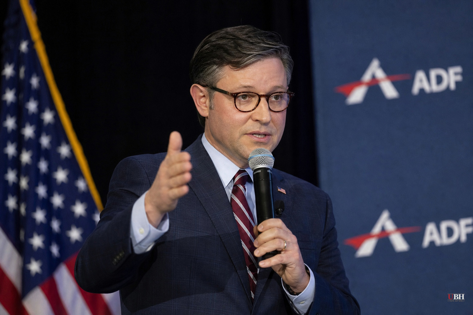Speaker Johnson Tells ADF Summit Students Are 'Indoctrinated,' Warns of 'Battle' Against Marxism