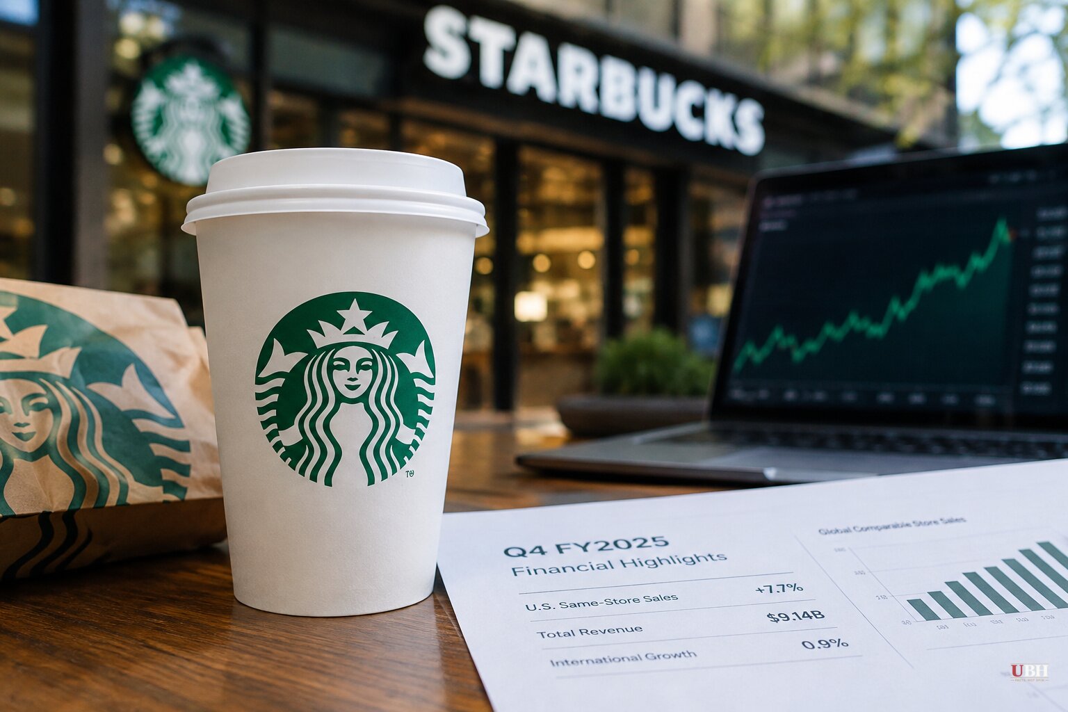 Starbucks U.S. Same-Store Sales Jump 7.7% While Revenue and International Sales Miss Estimates