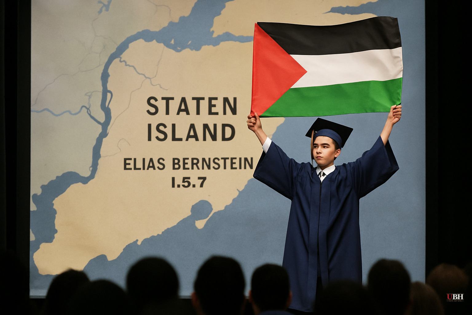 Staten Island 8th-Grader Waves Palestinian Flag at Graduation After School Banned Political Displays