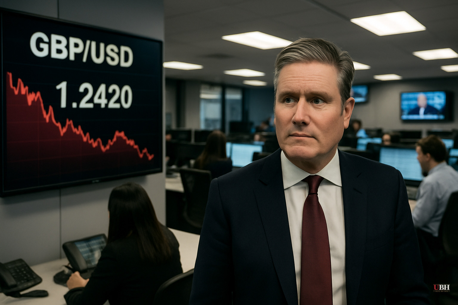Sterling Slides to April Low as Starmer Resignation Reports Compound Dollar Strength