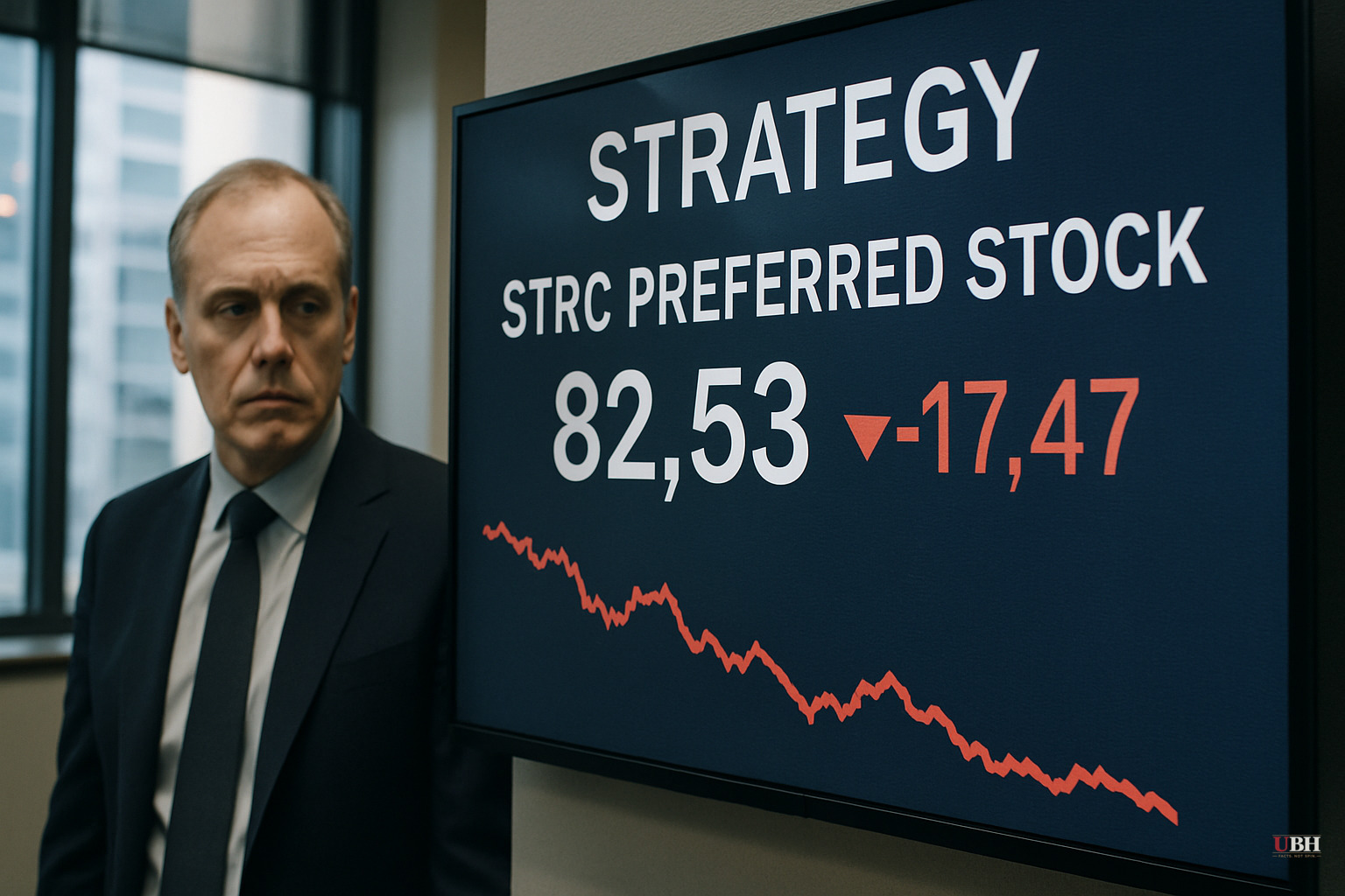 Strategy's STRC Preferred Stock Drops Below Par as Retail Investors Hold $8.8 Billion in a Junk-Rated Instrument