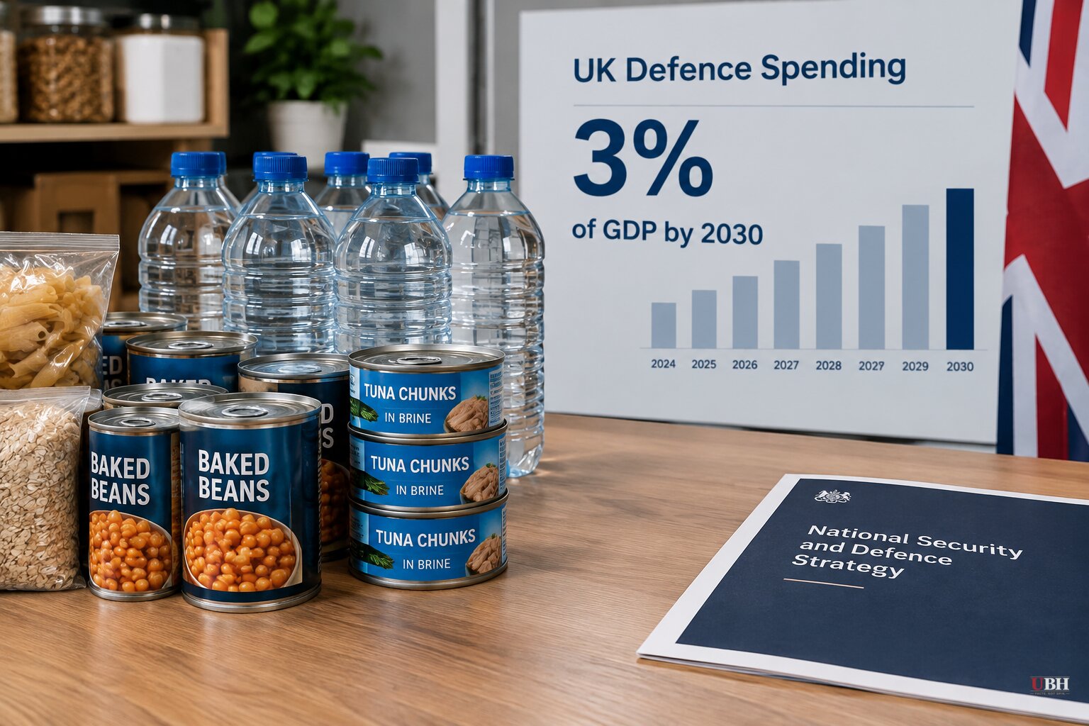 Streeting says he has stockpiled food for weeks as UK sets 3% defence spending target for 2030