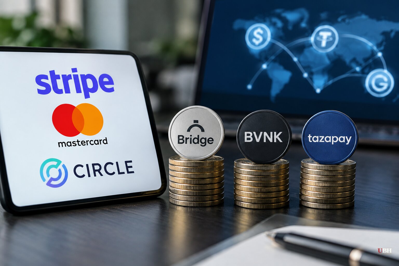 Stripe, Mastercard and Circle Buy Stablecoin Firms Bridge, BVNK and Tazapay