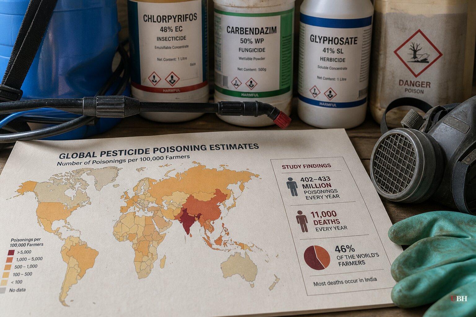 Study Says 400 Million Farmers a Year Are Poisoned by Pesticides, Industry Says the Math Is Rigged
