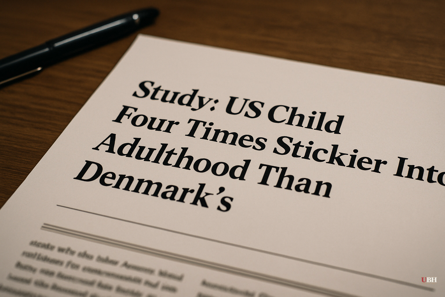 Study: US Child Poverty Is Four Times Stickier Into Adulthood Than Denmark's