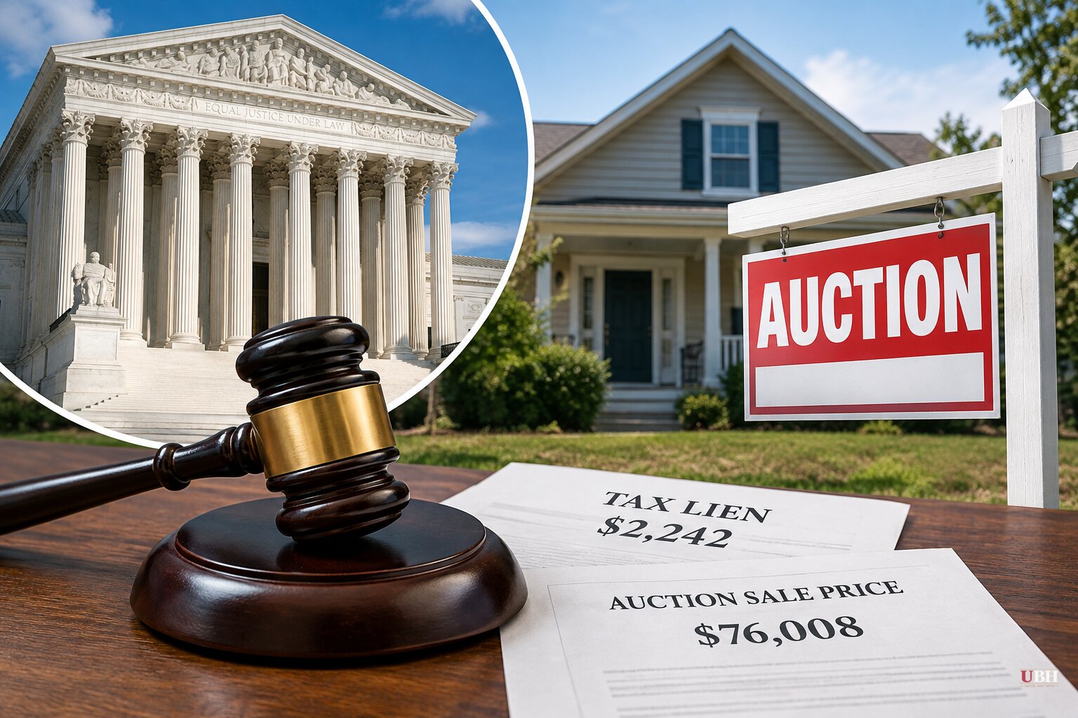 Supreme Court Rules Michigan Family Owed Only Auction Price, Not Market Value, After Home Seized Over $2,242 Tax Debt