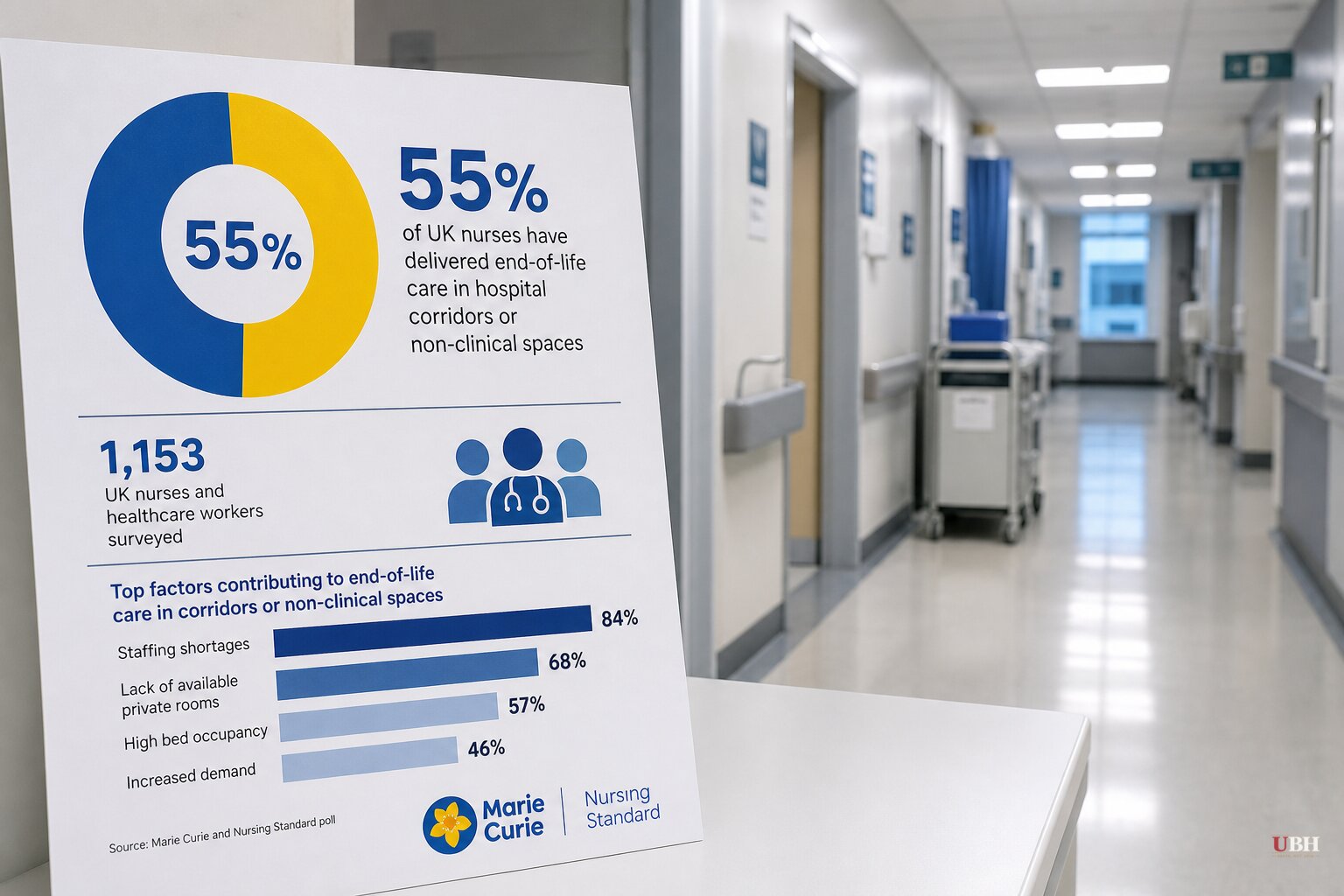 Survey Finds 55% of UK Nurses Have Delivered End-of-Life Care in Hospital Corridors