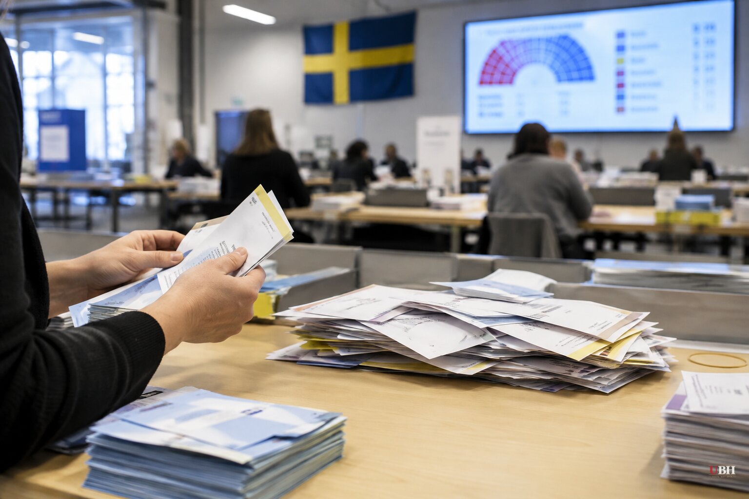 Sweden's Left Bloc Clings to 3-Seat Lead as 200,000 Uncounted Ballots Loom Over Wednesday's Tally