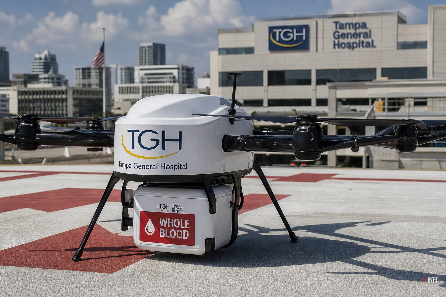 Tampa General Hospital to Deploy Blood-Delivery Drones for Trauma Scenes Starting October