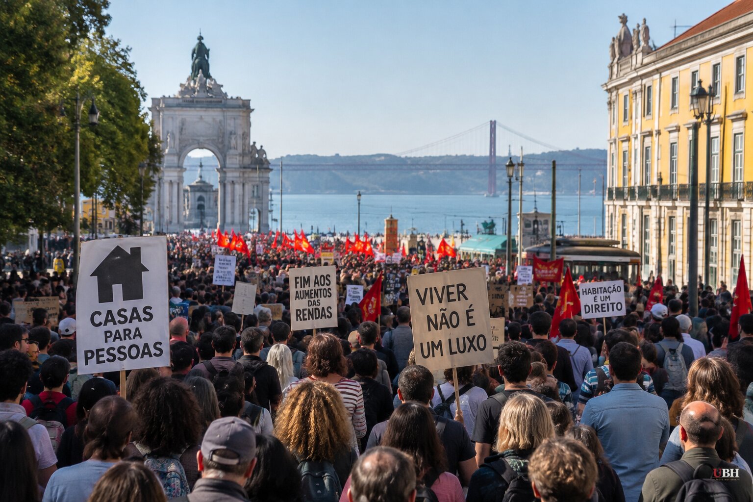 Tens of Thousands March in Lisbon Over Housing and Living Costs as Government Says It Won't Yield to the Street