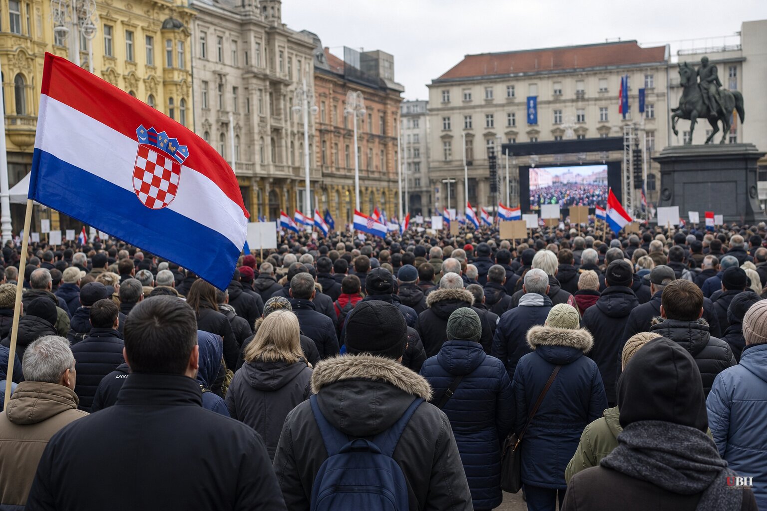Tens of Thousands March in Zagreb as Croatia's Government Still Hasn't Removed Toxic Waste Dumped in Gospić