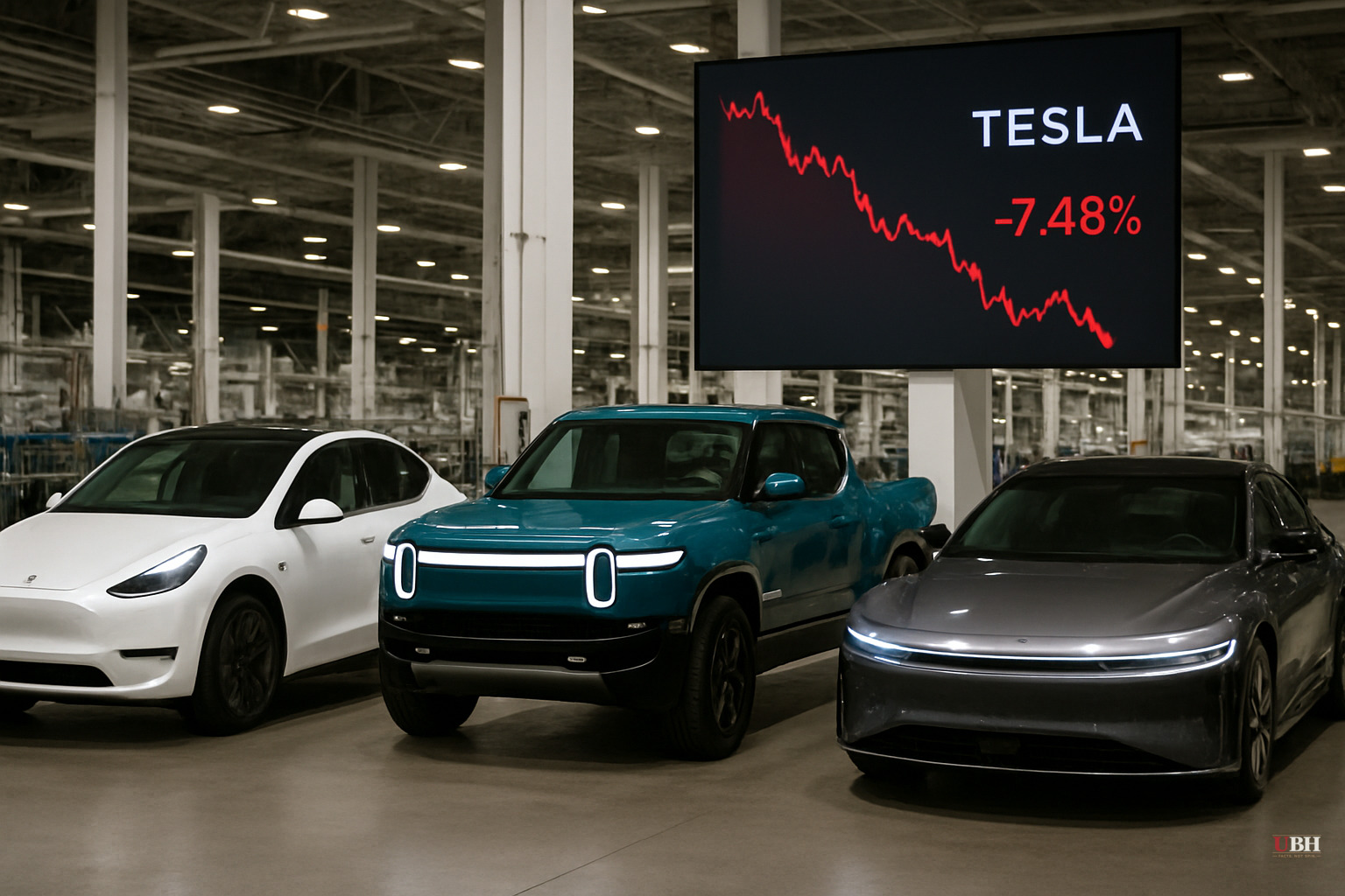 Tesla Stock Fell 7.5% on Its Best Delivery Quarter in Nearly a Year. Rivian Rose 8% on Raised Guidance. Lucid Missed.